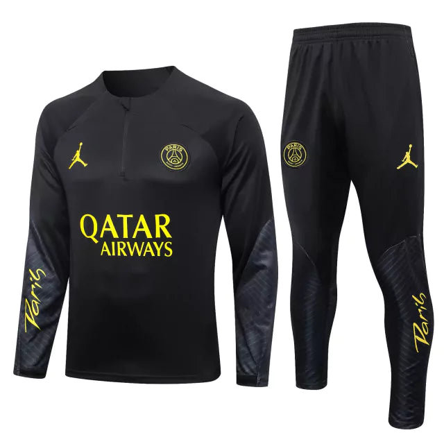 Conjunto Frio de Treino Paris 23/24 Preto