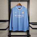 Camisa Manchester City Home Manga Longa 23/24 - Versão Torcedor