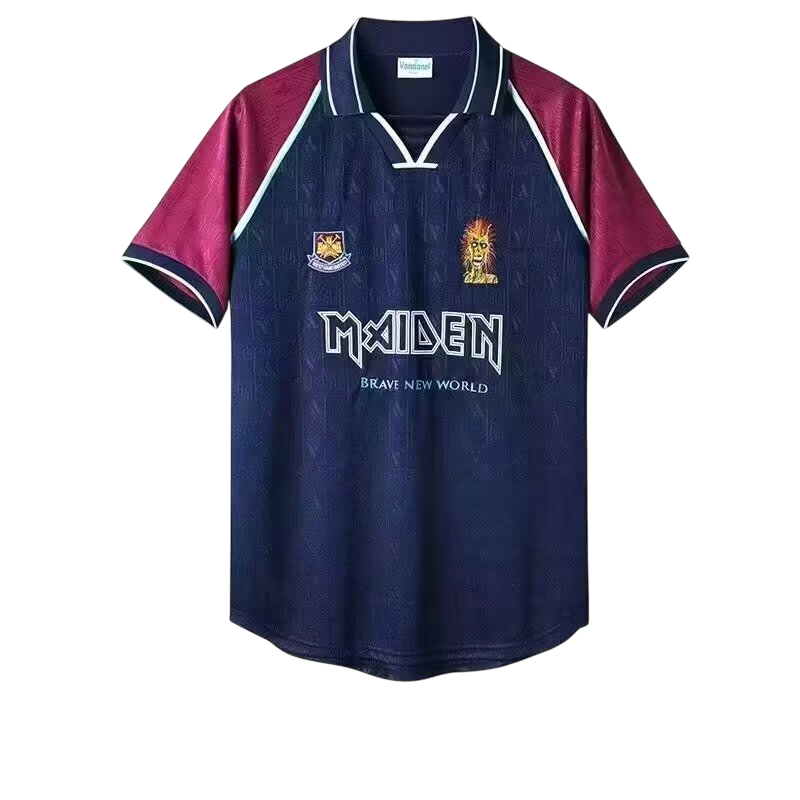 Camisa West Ham I Iron Maiden 1999 - Retro
