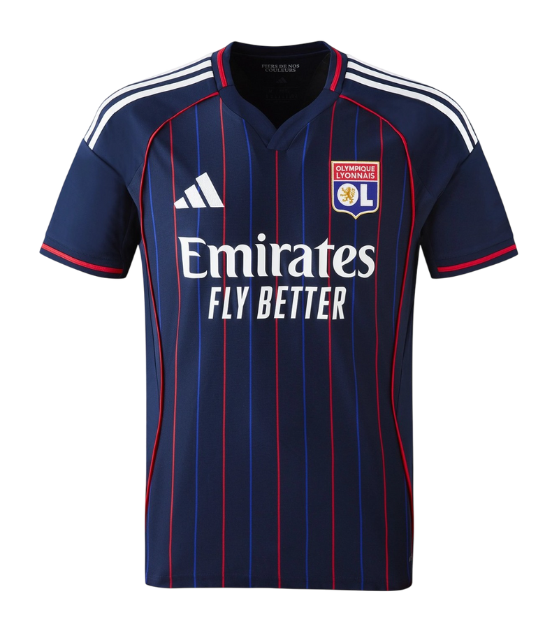 Camisa Lyon Away 25/26 - Adidas Torcedor Masculina