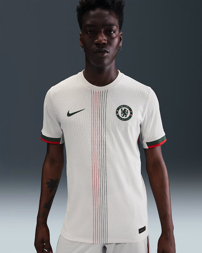 Camisa Chelsea II 25/26 Nike Torcedor Masculina - Branca e Laranja