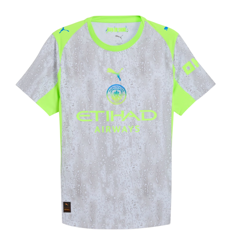 Camisa Manchester City III 25/26 - Torcedor Puma Masculina - Cinza e Verde