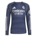 Camisa Real Madrid II Manga Longa 25/26 Torcedor Adidas - Azul Marinho
