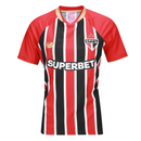 Camisa São Paulo Feminina II 25/26 - Vermelho, Branco e Preto