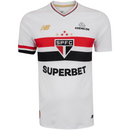 Camisa São Paulo I 25/26 - Torcedor Masculina - Branca e Vermelha