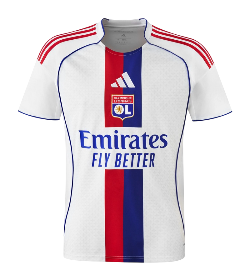 Camisa Lyon Home 25/26 - Adidas Torcedor Masculina